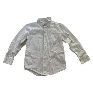 Wonder Nation Relaxed White Oxford Youth Sz Small (6/7) Button Down School Dress